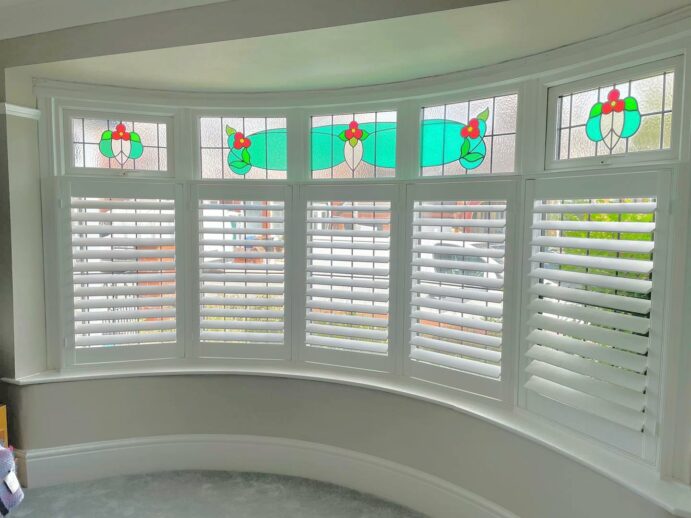 Round Bay Cafe Height Shutters